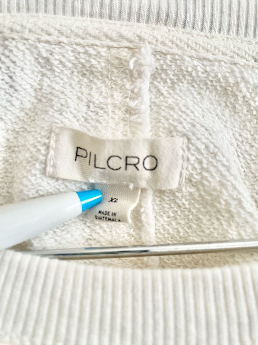 Anthropologie Pilcro Embroidered Crewneck Sweatshirt Oversized Sz X-Large- EUC - Picture 10 of 15